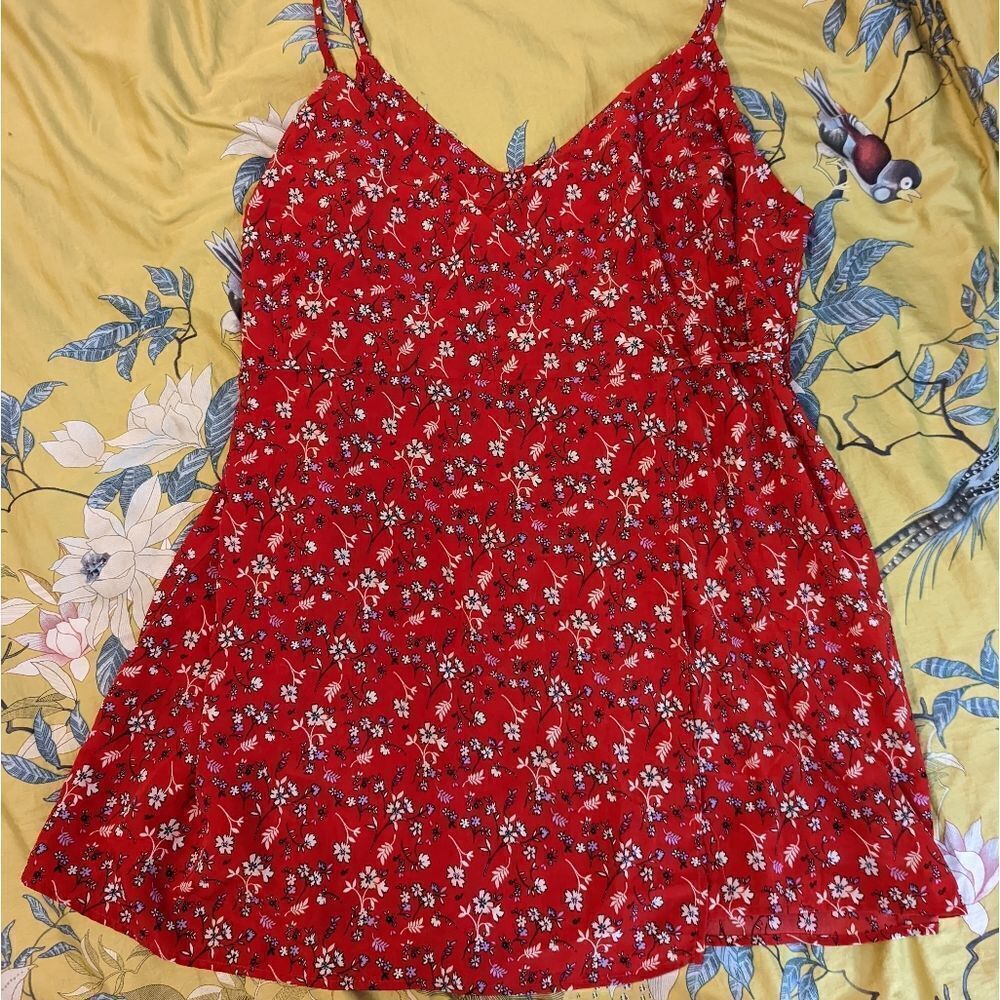 Floral Red Women's Top